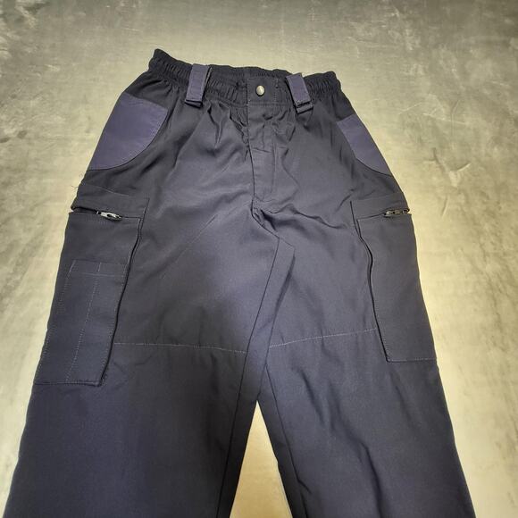 Olympic Uniforms Pants Mens Medium Navy Snow Ski Shell Mesh Lined Cargo Made USA - Picture 2 of 10